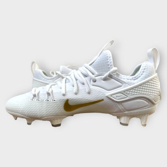 Nike Huarache 9 Elite Low LAX SE Lacrosse Shoes White FD0089-100 Mens size 10 - Picture 5 of 9